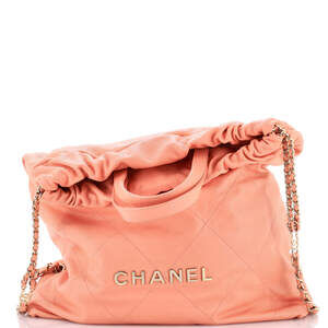 Chanel Large 22 Chain Backpack Quilted Caviar